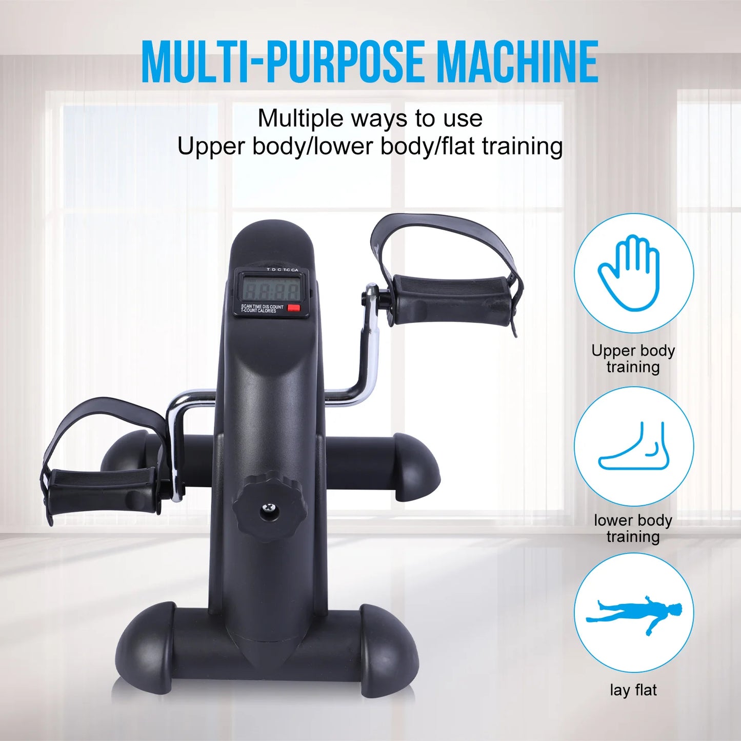 Stepper Exercise Bike LCD Screen Portable Pedal Exerciser