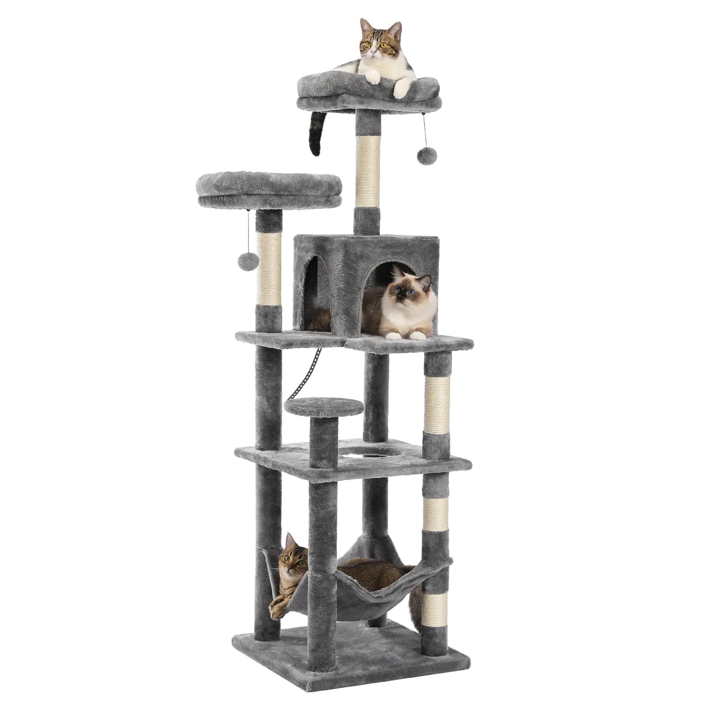 PAWZ Road Five Level Cat Tree Indoor Playground With Scratching Posts