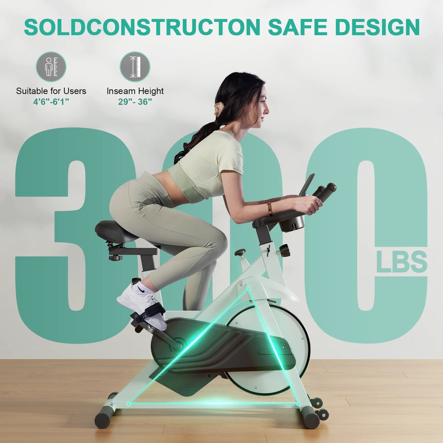 Superun Low Noise 32 Level Magnetic Resistance Exercise Bike