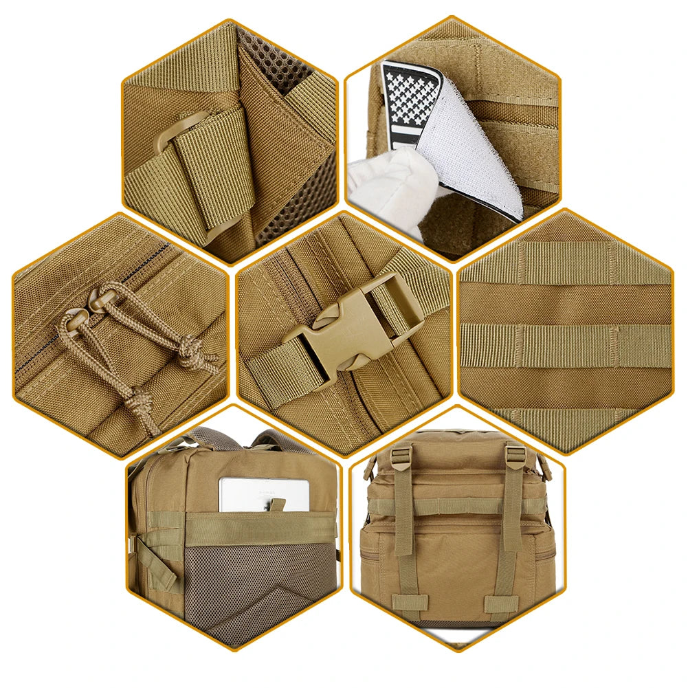 ReFire Gear Tactical Backpack Molle Bag for Outdoor Trekking