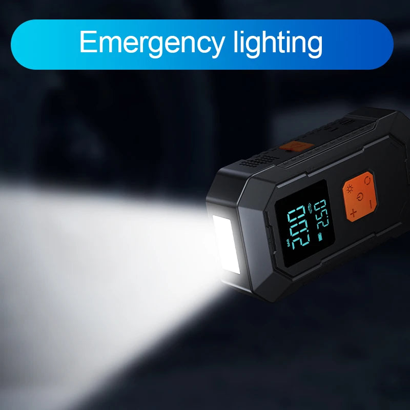 HelloLeiboo Car Jump Starter Air Pump Power Bank 4In1