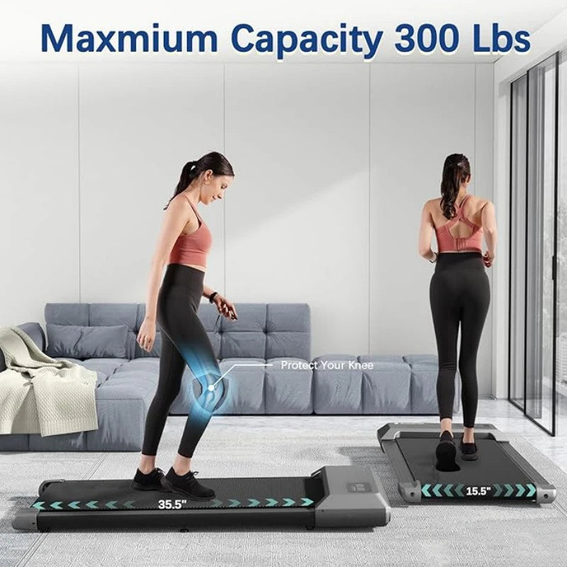 Superun 2.5HP Home Treadmill 2in1 Walking Running Fitness