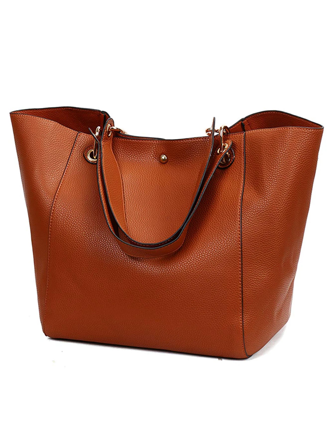PU Leather Tote Bag For Women Waterproof Shoulder Handbag