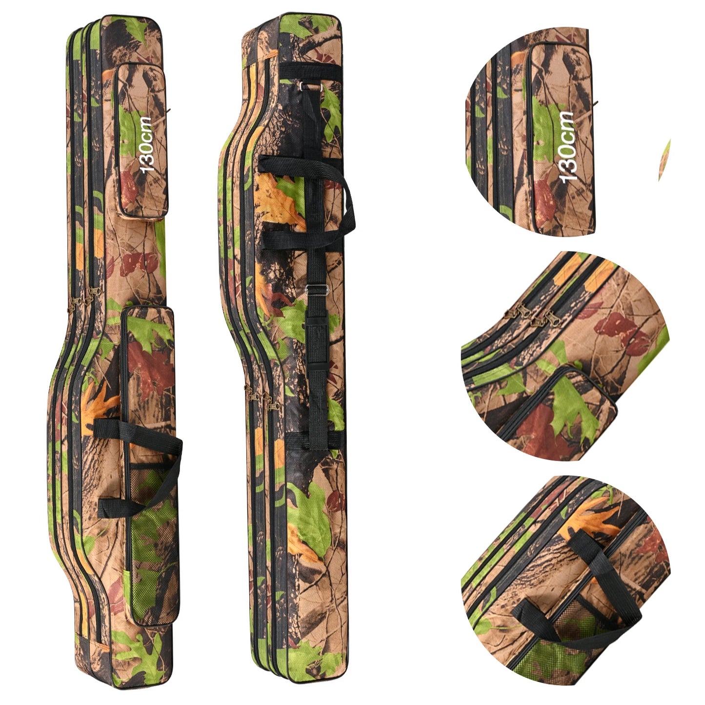 Fishing Pole Storage Bag Waterproof Oxford Case For Travel Use