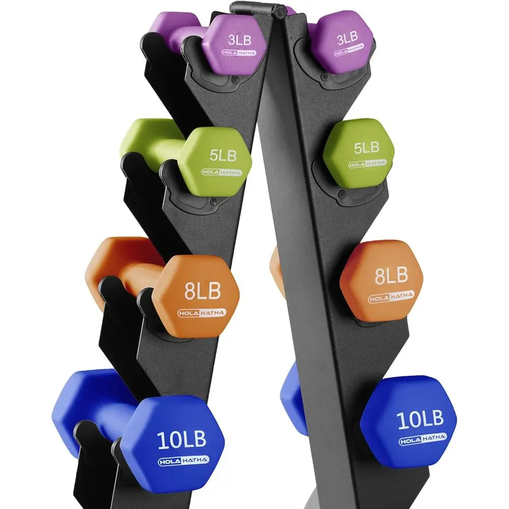 Portable Dumbbell Set With Rack For Home Gym Training