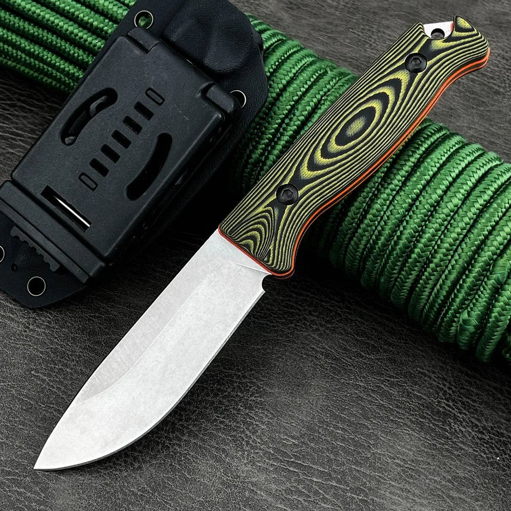 Edieu DIY Supplies Outdoor Pocket Knife Fixed Blade Stainless Steel