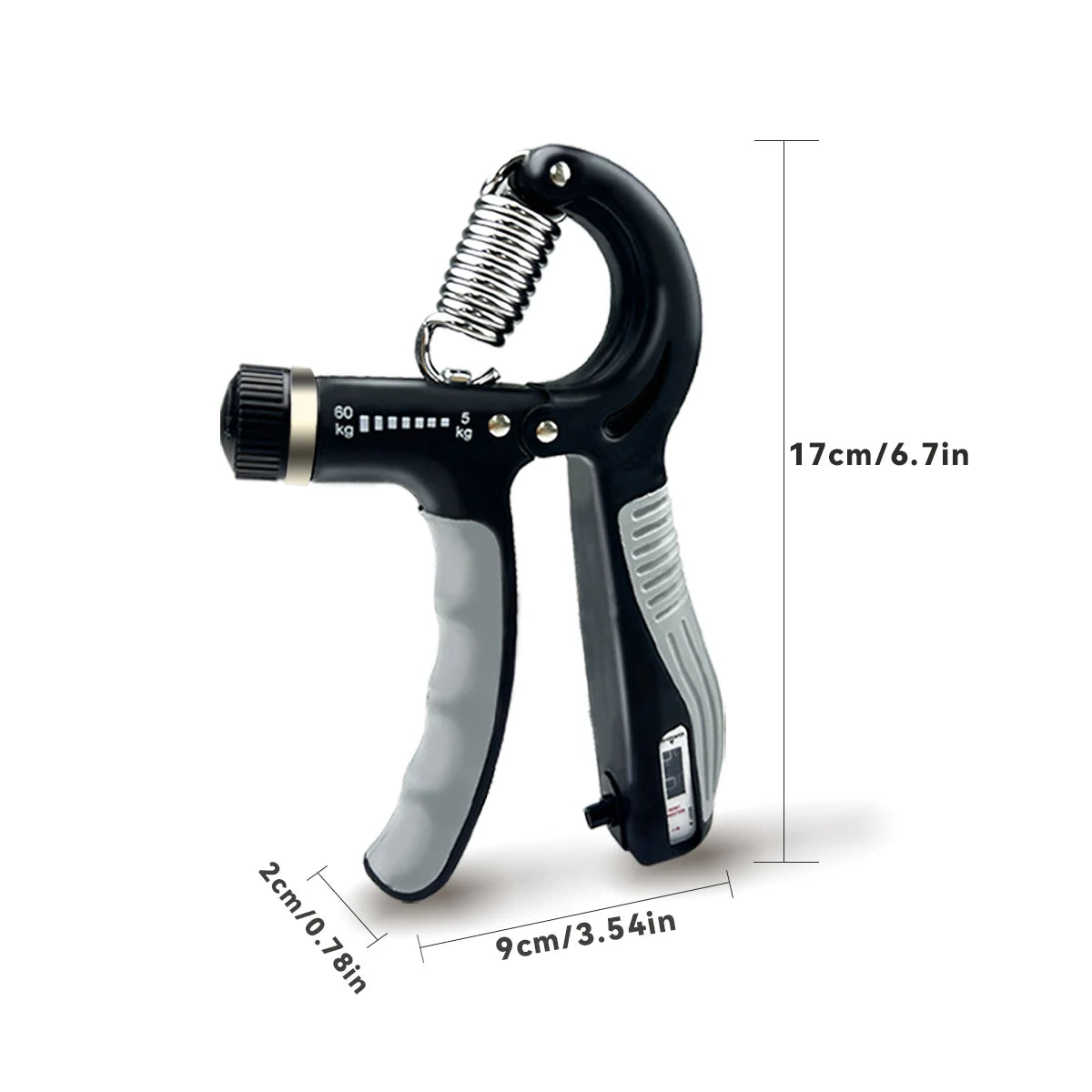Grip Strength Trainer Adjustable Hand Grip Strengthener Forearm Rehab