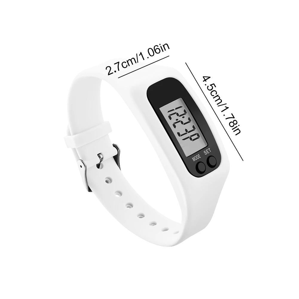 APWIKOGER LED Pedometer Fitness Bracelet With 12 24 Hour Display