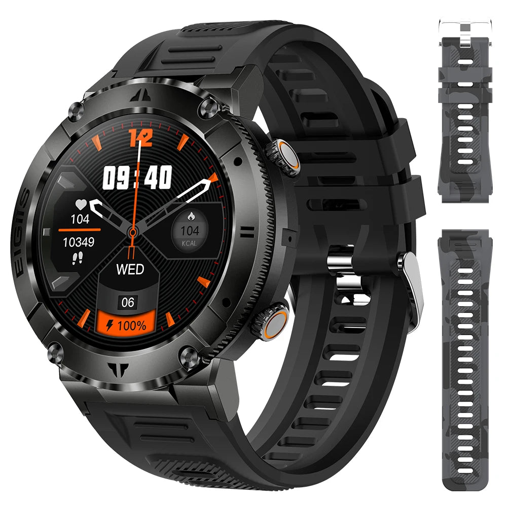 LaNikar Smart Watch Men Bluetooth Call Blood Pressure Fitness Tracker