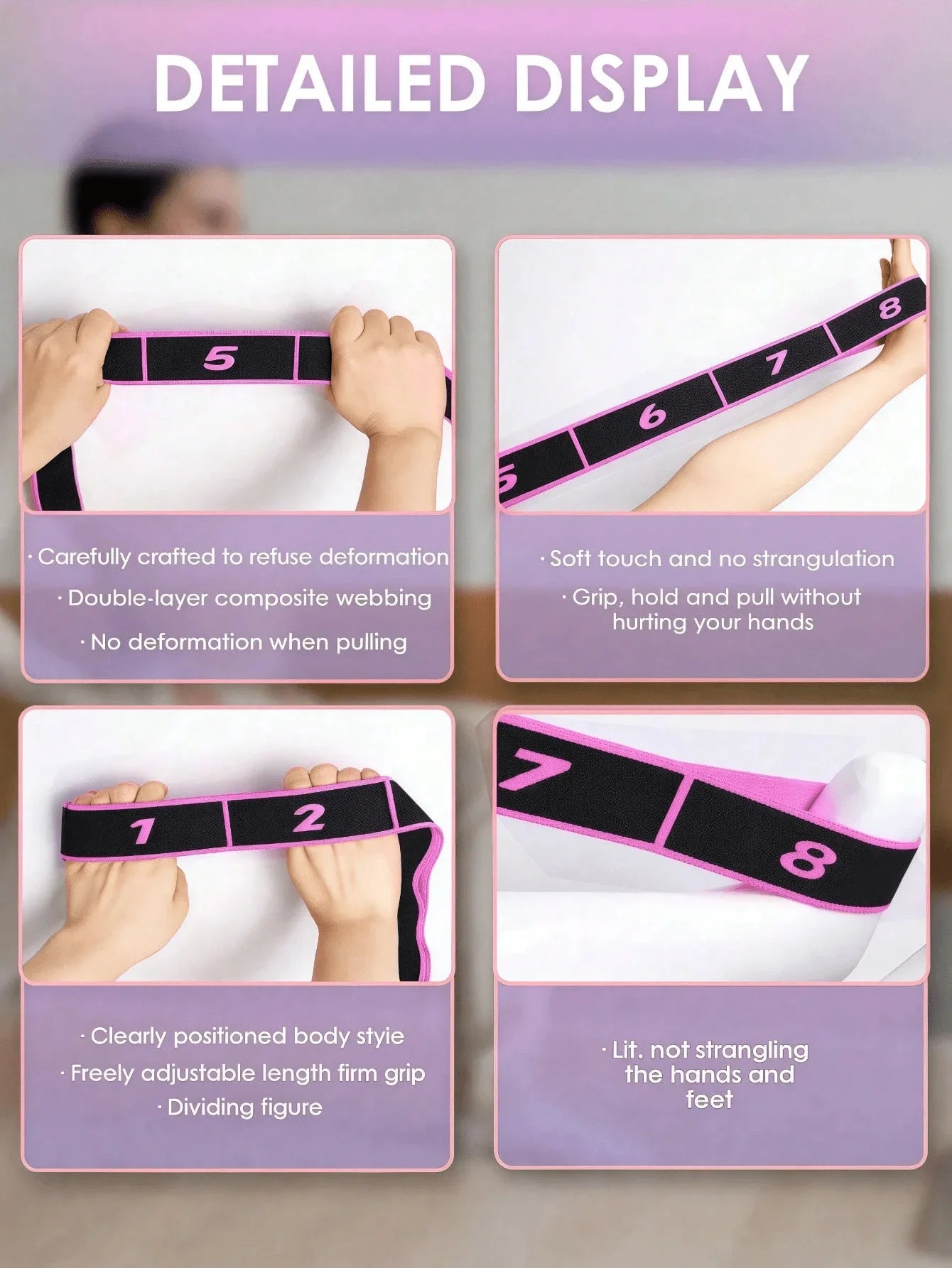 Yoga Elastic Band for Stretching and Fitness Resistance Band