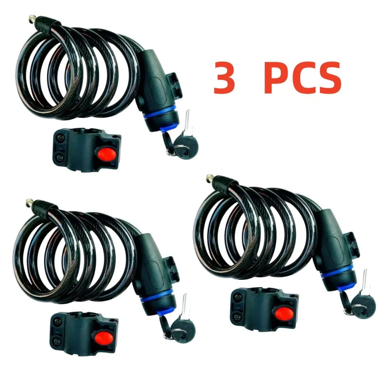 Heavy Duty Motorcycle Chain Lock Anti Theft With Two Keys