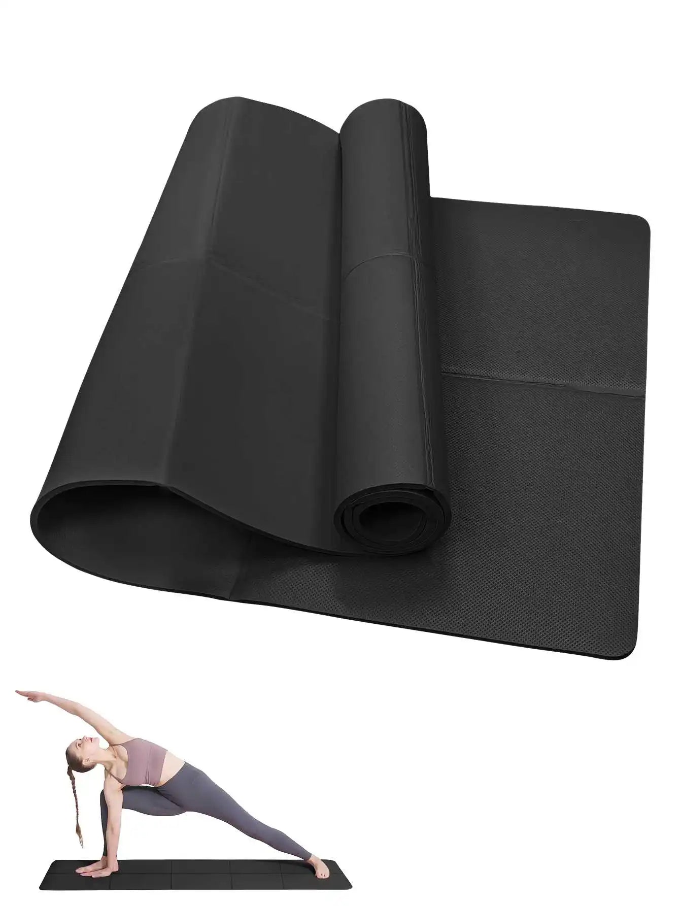 Yoga Mat Non Slip Fitness Pad for Home Gym Travel