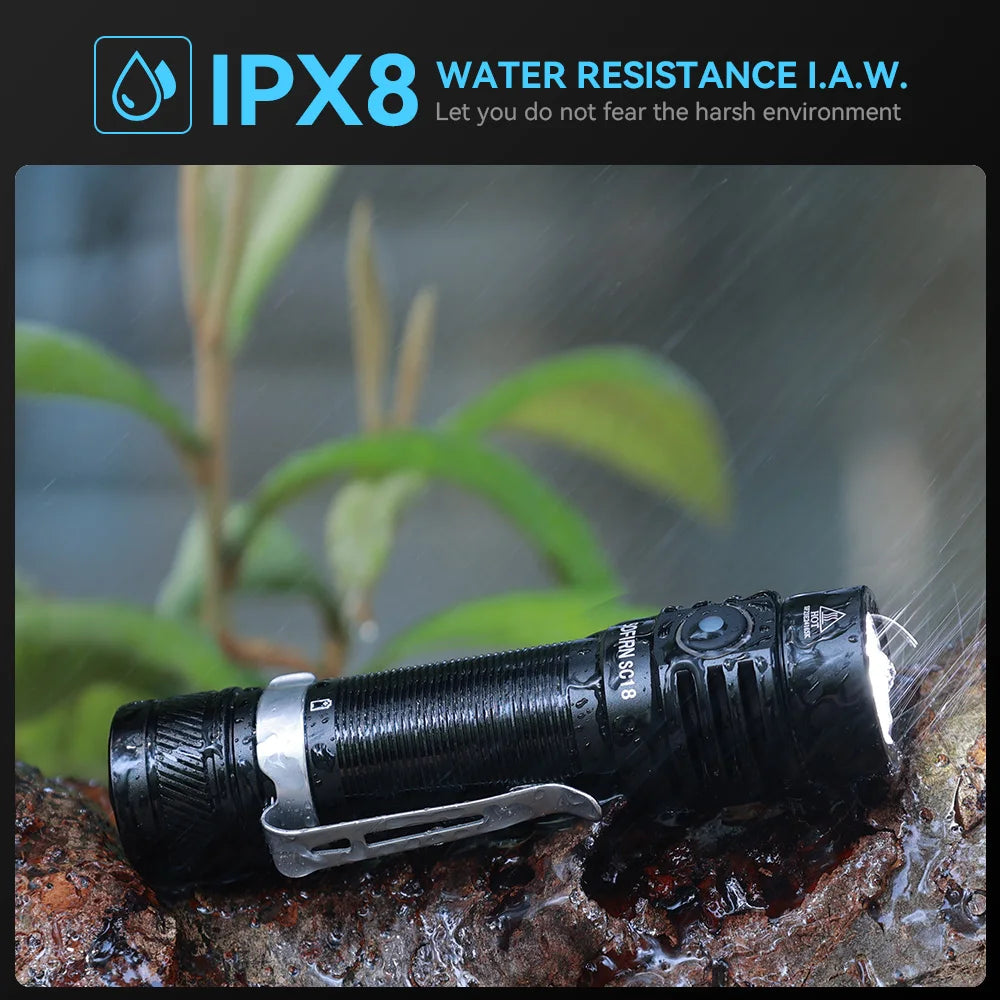 Sofirn Sc18 Rechargeable Led Flashlight Featuring Tir Optics Design