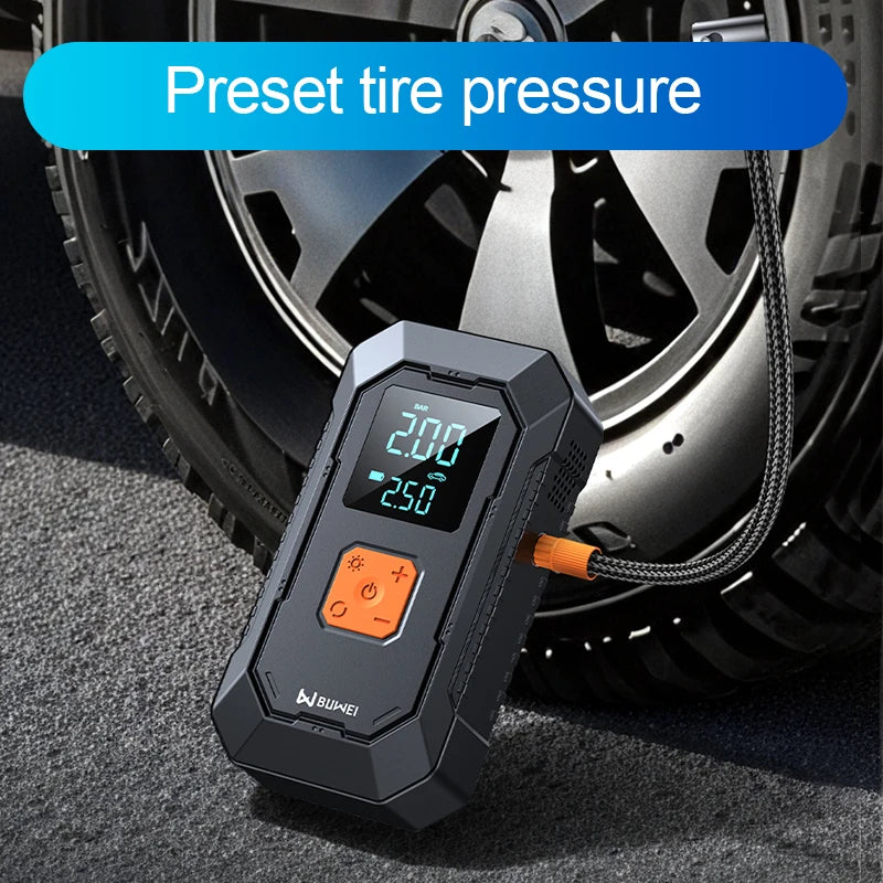 HelloLeiboo Car Jump Starter Air Pump Power Bank 4In1