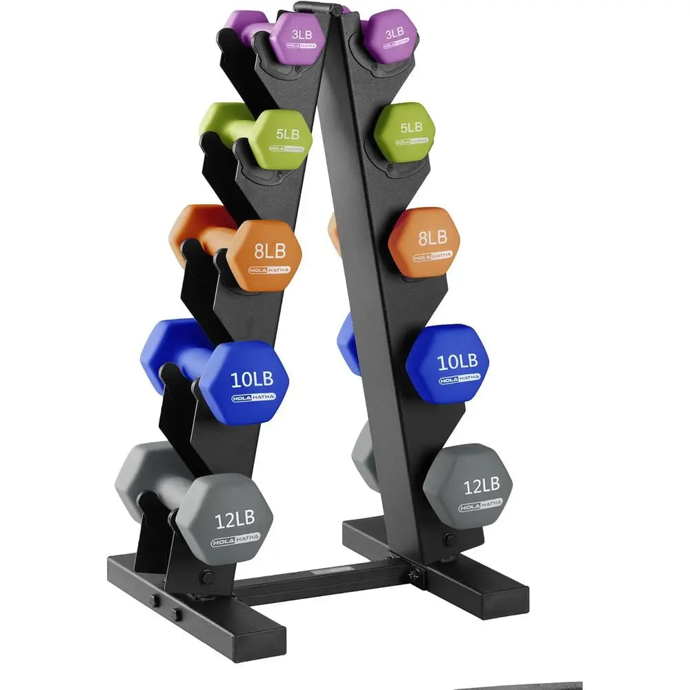 Portable Dumbbell Set With Rack For Home Gym Training
