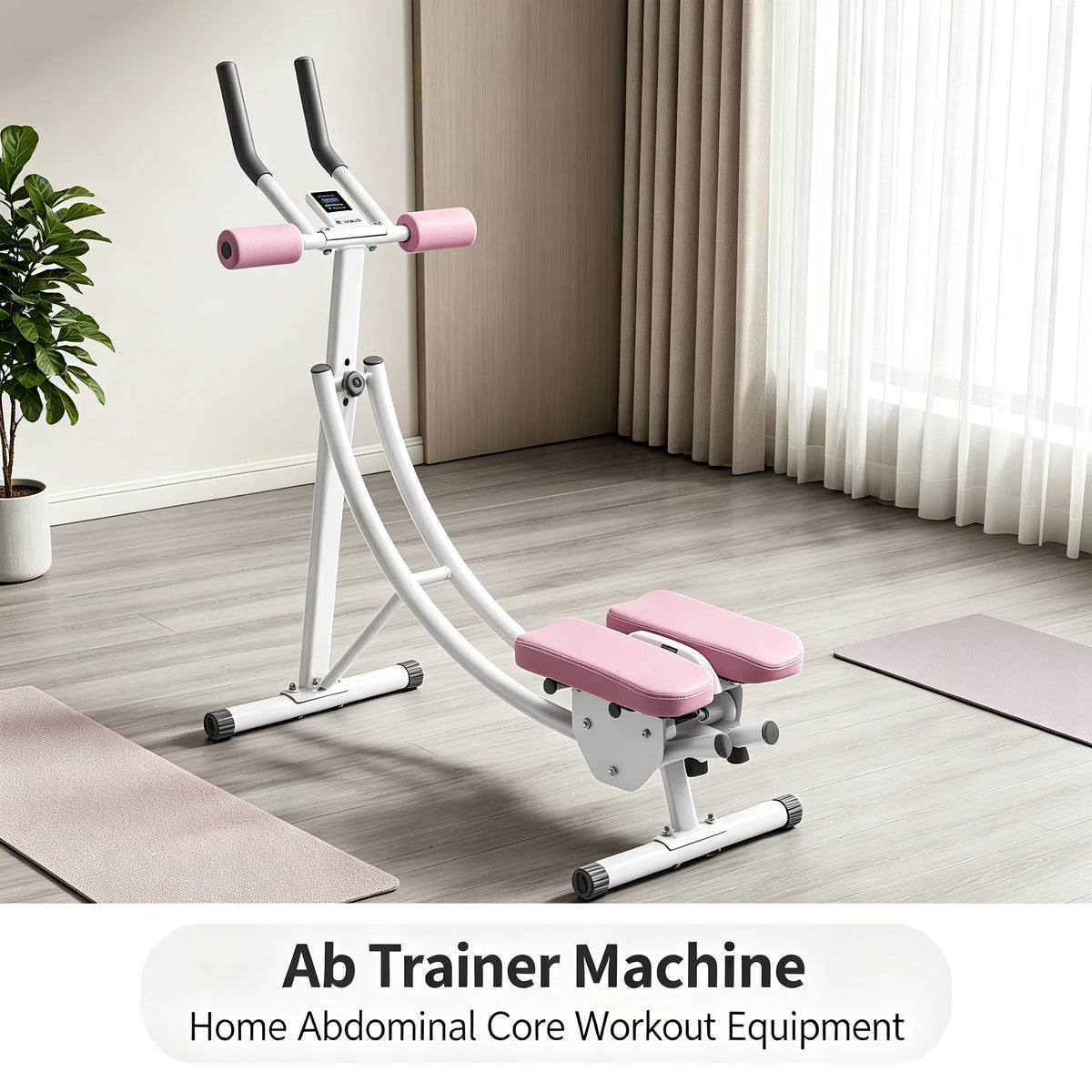 Adjustable Foldable Ab Trainer With Led Display For Home Gym