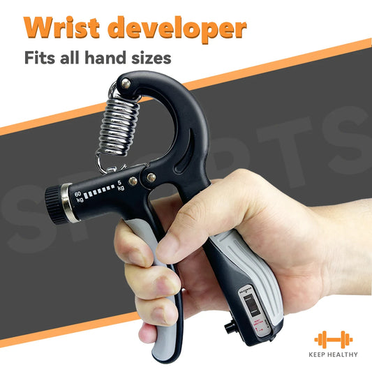 Grip Strength Trainer Adjustable Hand Grip Strengthener Forearm Rehab