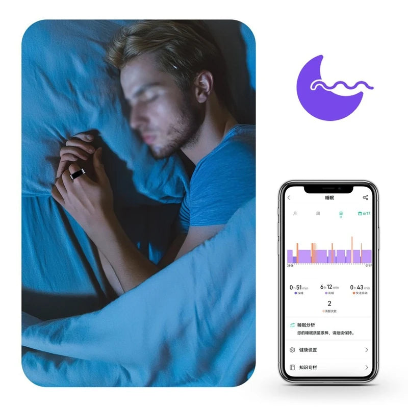 Smart Ring R09 Health Monitor With Multi-Sport Mode Skin Temperature