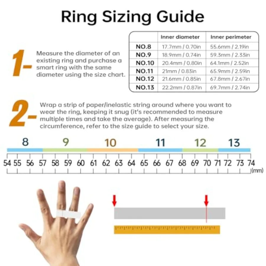3 Pro Smart Ring Fitness Tracker With Blood Pressure Monitoring