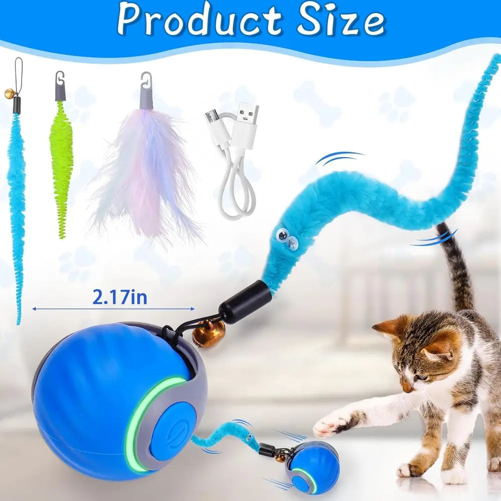 Interactive Cat Ball With 3 Tails For Indoor Cats