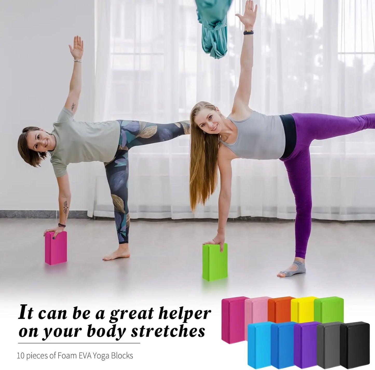 Lightweight Eva Foam Yoga Blocks For Pilates And Meditation