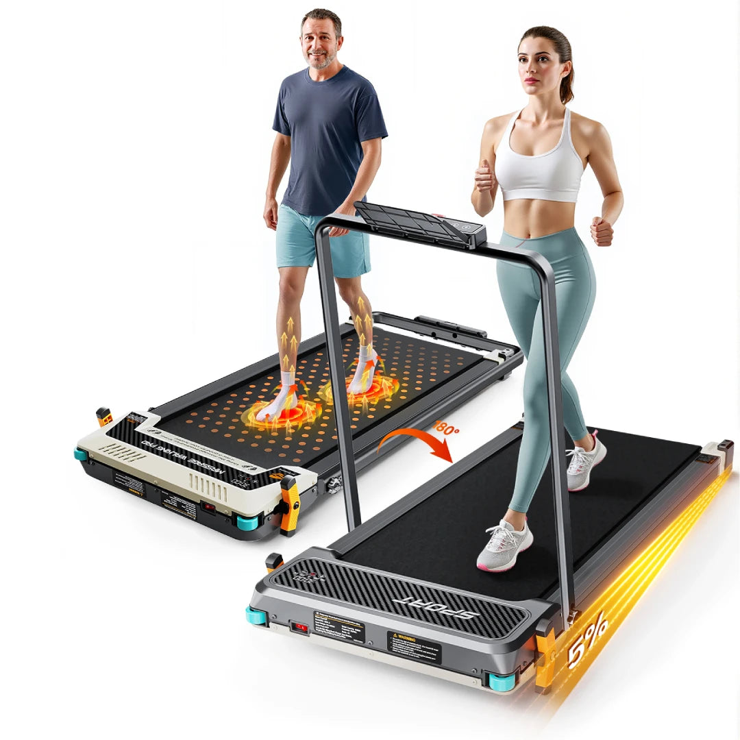 AKLUER Walking Pad Treadmill 2.5HP LCD Display For Home Use