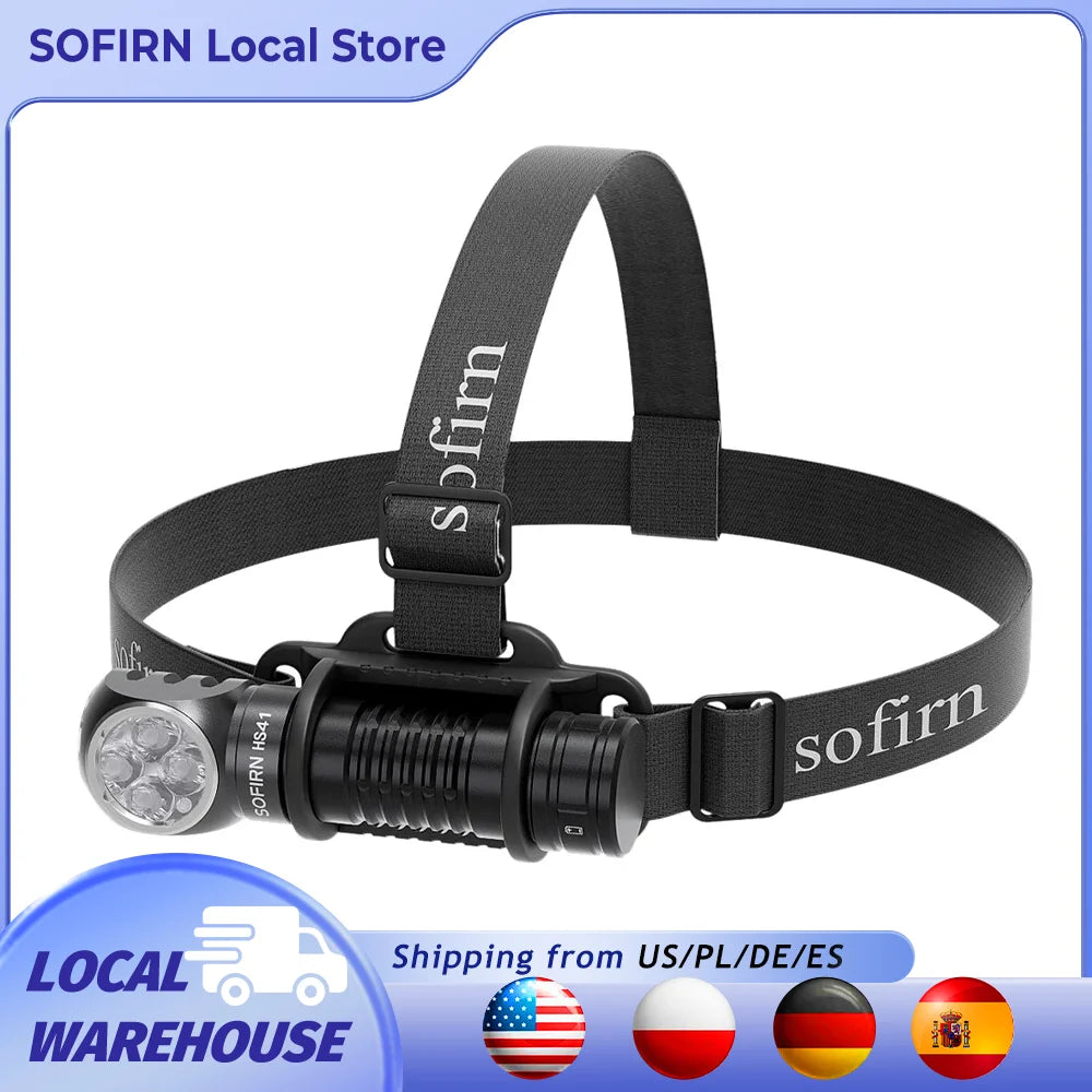 Sofirn HS41 Headlamp 4000 Lumen USB C Rechargeable