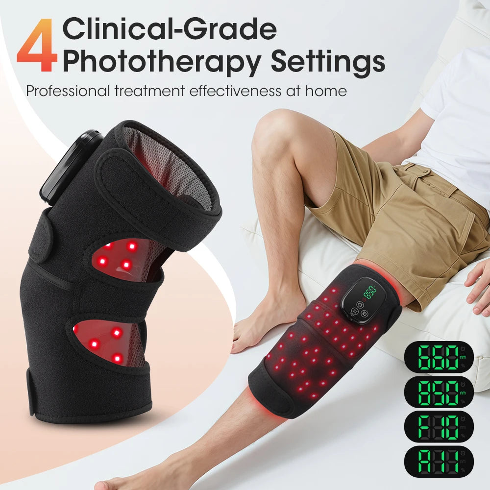 Infrared Light Knee Pad 660 Nanometer 850 Nanometer Physiotherapy