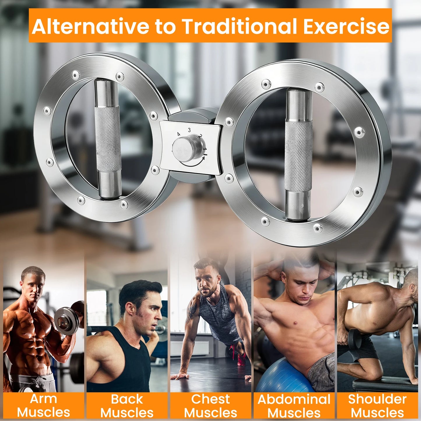 Adjustable Resistance Rotator Forearm Exerciser And Grip Trainer