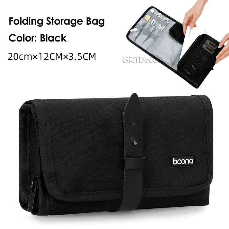 Multifunctional Storage Bag For Electronics Accessories Organizer Travel Pouch