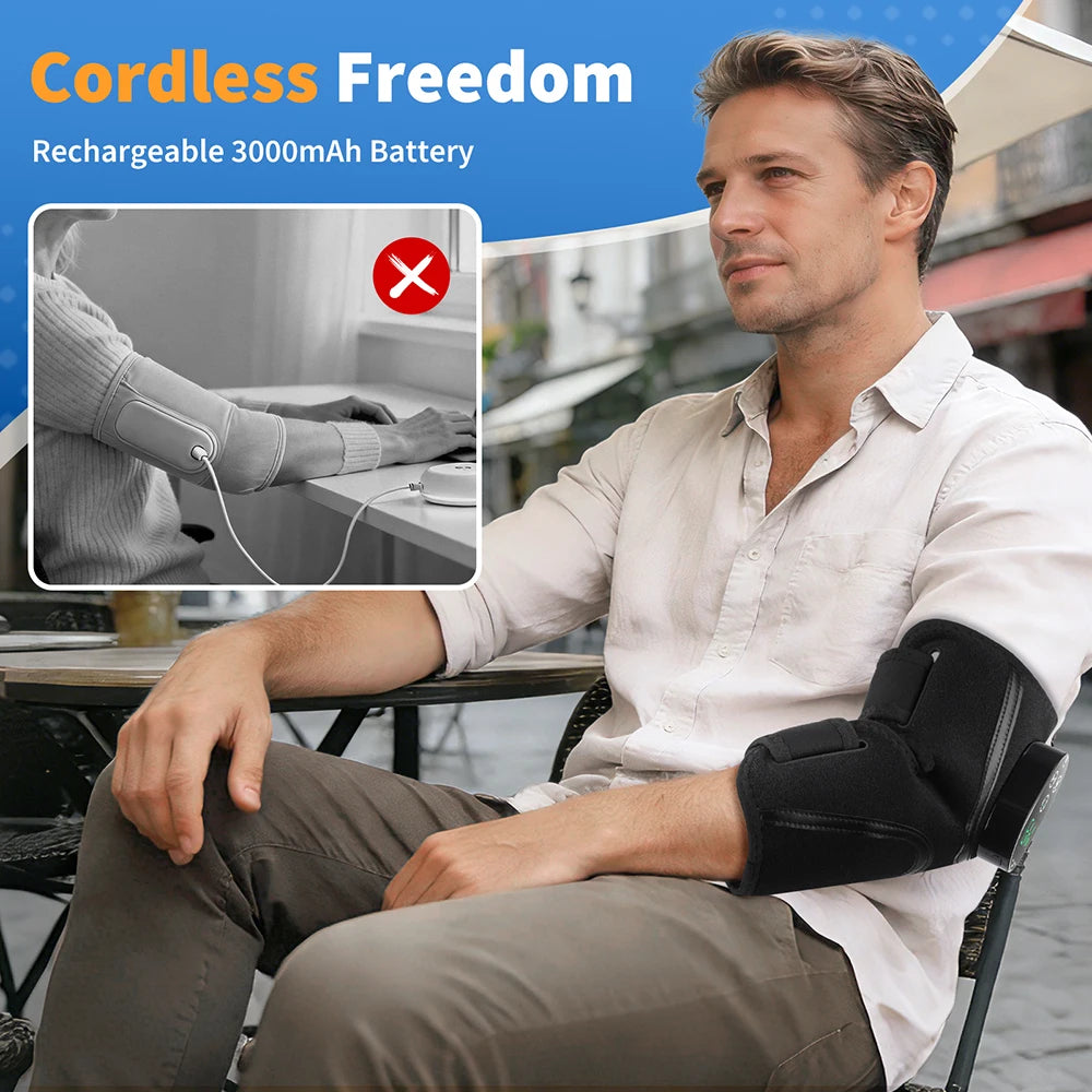 Hailicare Cordless Heated Elbow Massager With Vibration Relief