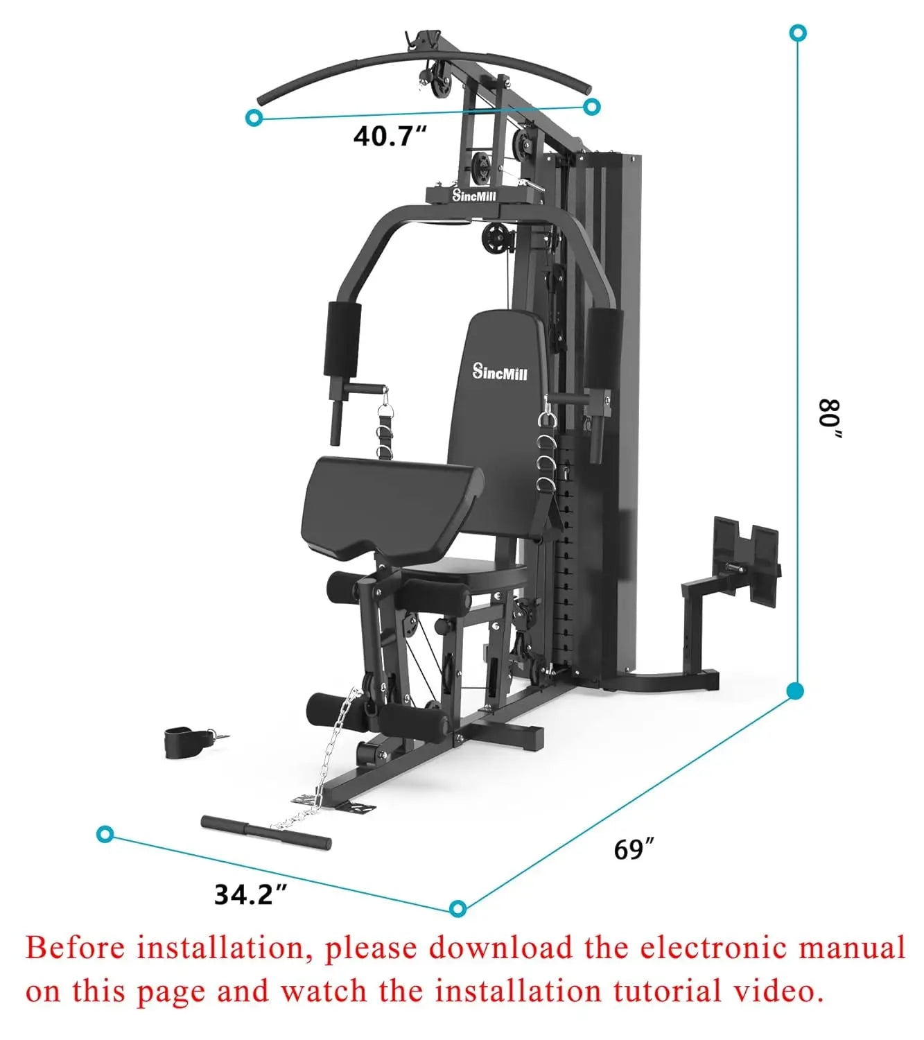 SCM-1148L Multifunctional Home Gym System