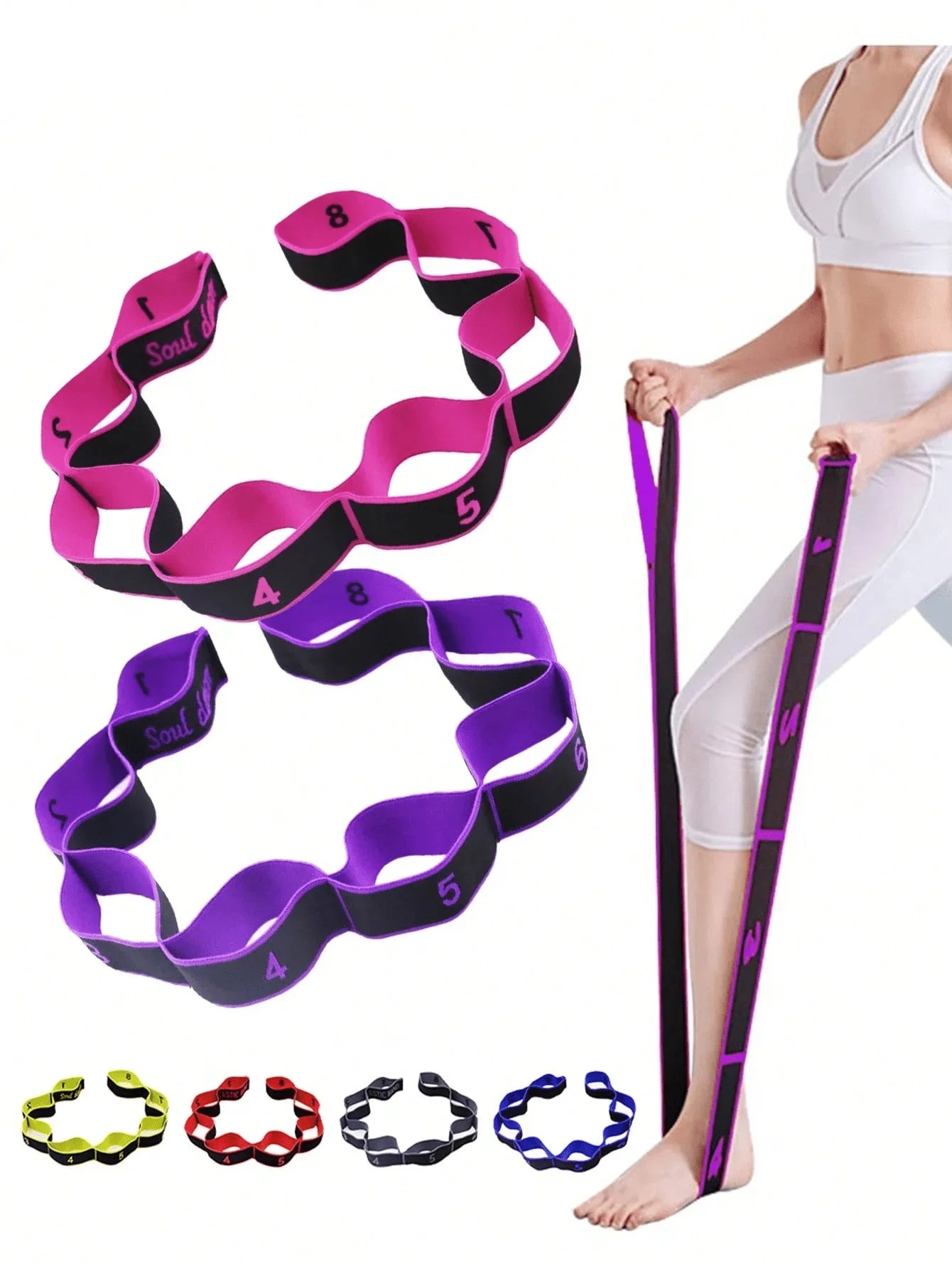 Yoga Elastic Band for Stretching and Fitness Resistance Band