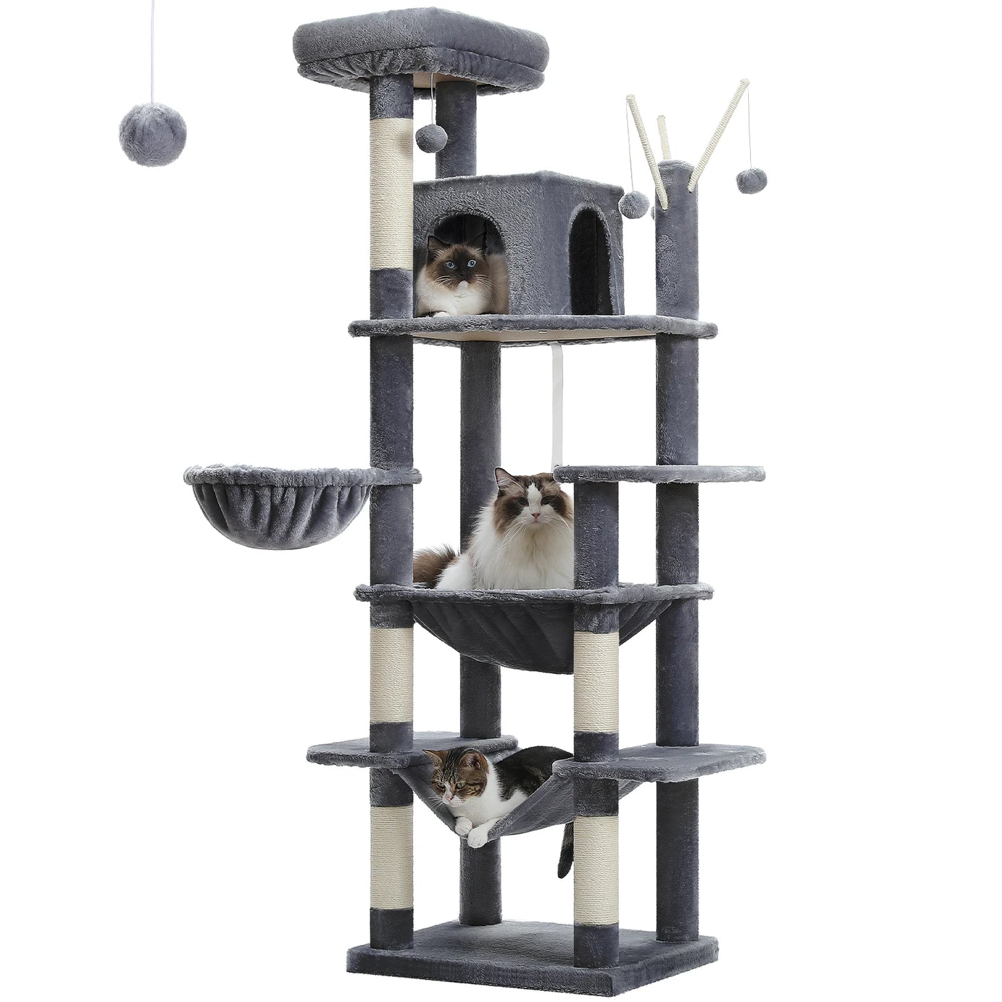 PAWZ Road Five Level Cat Tree Indoor Playground With Scratching Posts