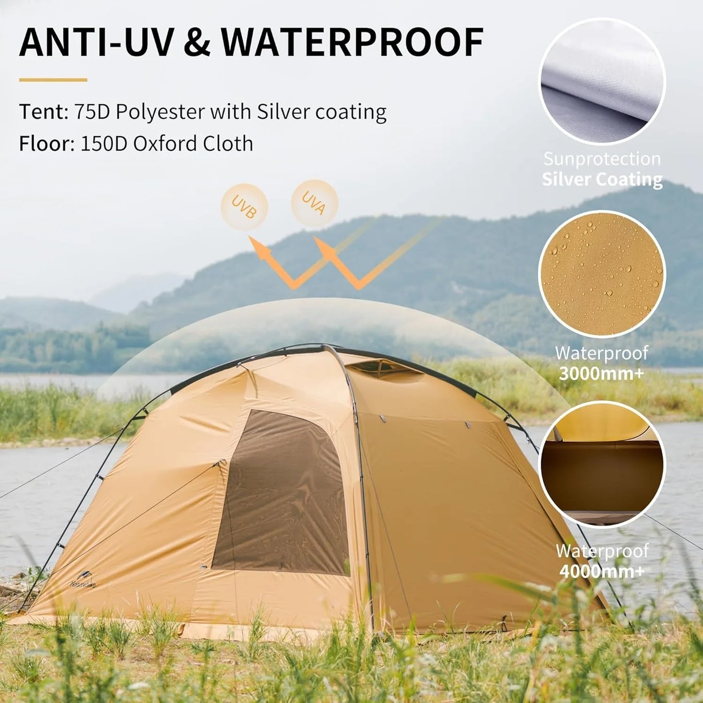 Naturehike Dune Four Season Double Layer Waterproof Camping Tent