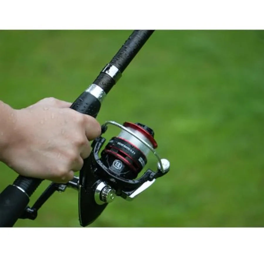 Carbon Fiber Telescopic Fishing Pole Combo With Reels And Lures