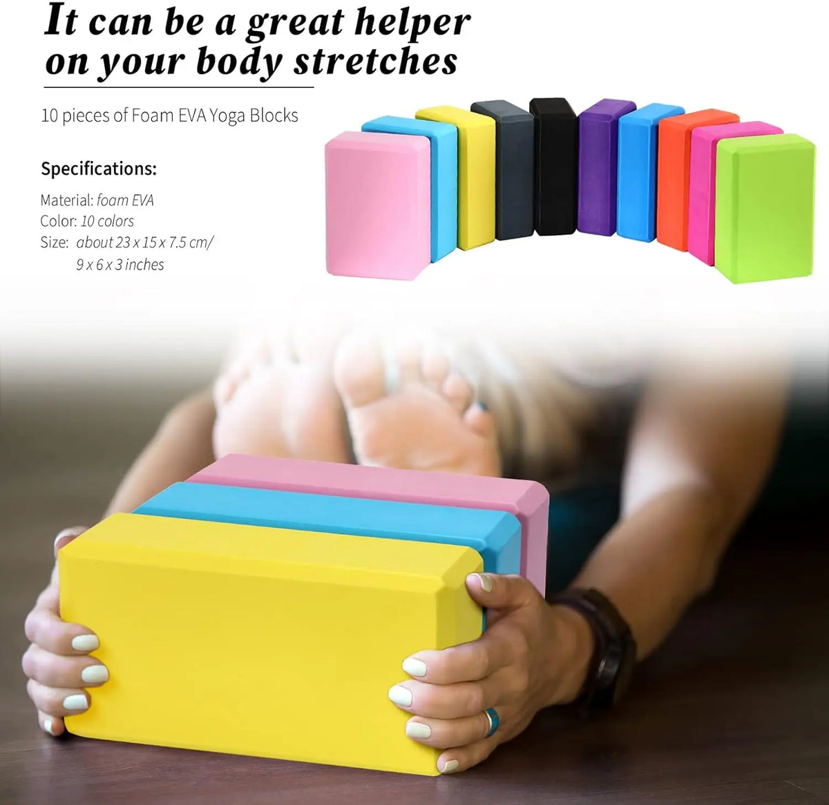 Lightweight Eva Foam Yoga Blocks For Pilates And Meditation