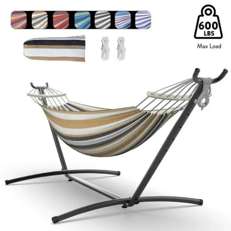 Gyroor Adjustable Stand Hammock 600 Lb Capacity Outdoor Folding Frame