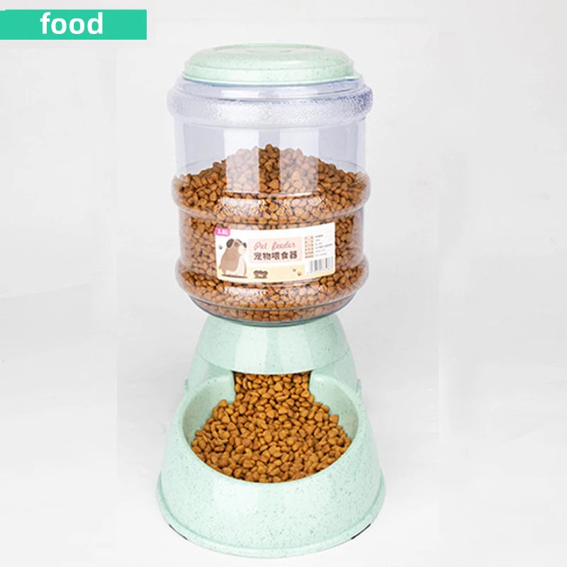 Large Capacity Pet Feeder With Automatic Water Dispenser