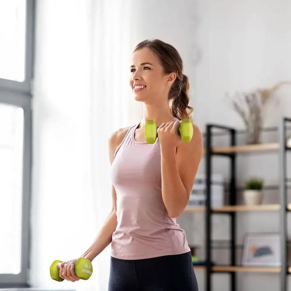 Adjustable Weight Dumbbells Set With Rack For Home Gym