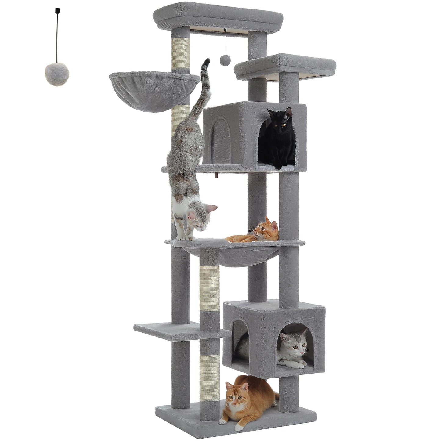 PAWZ Road Five Level Cat Tree Indoor Playground With Scratching Posts