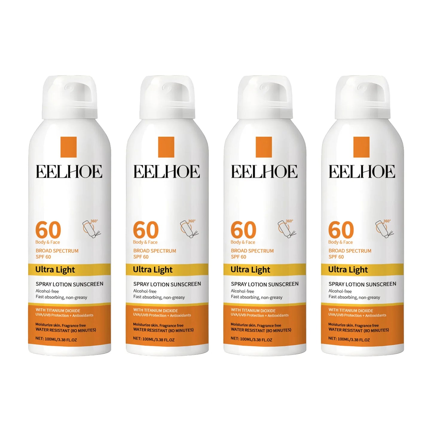 Eelhoe Vitamin E Sunscreen Spray Long Lasting Moisturizing UV Shield