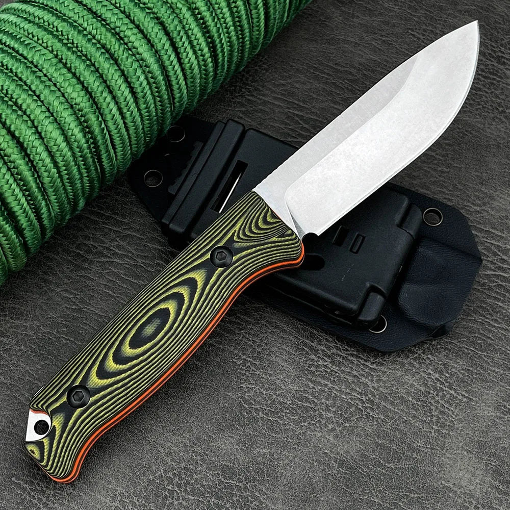 Edieu DIY Supplies Outdoor Pocket Knife Fixed Blade Stainless Steel