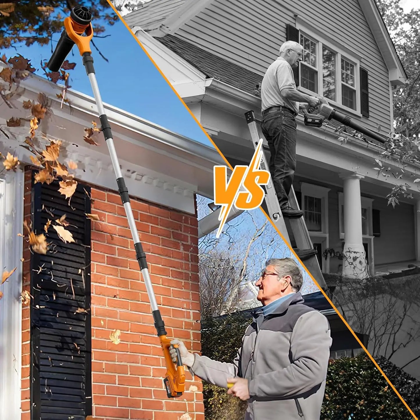 40V Cordless Leaf Blower With Brushless Motor And Two Batteries