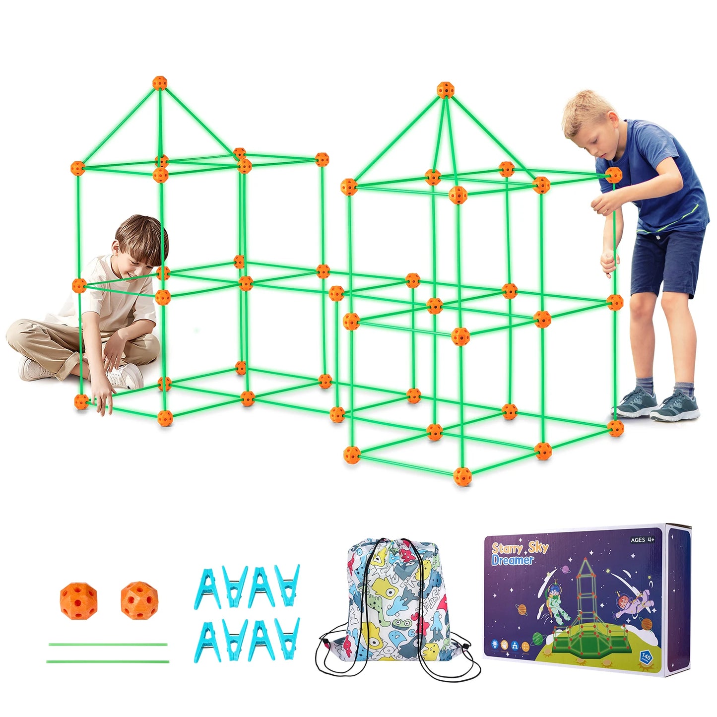 SucceBuy Fort Building Kit Creative Construction Set For Kids