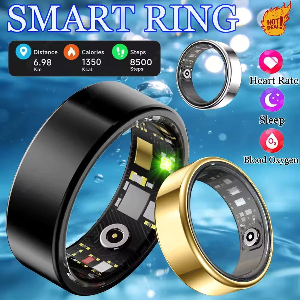 Smart Ring R09 Health Monitor With Multi-Sport Mode Skin Temperature