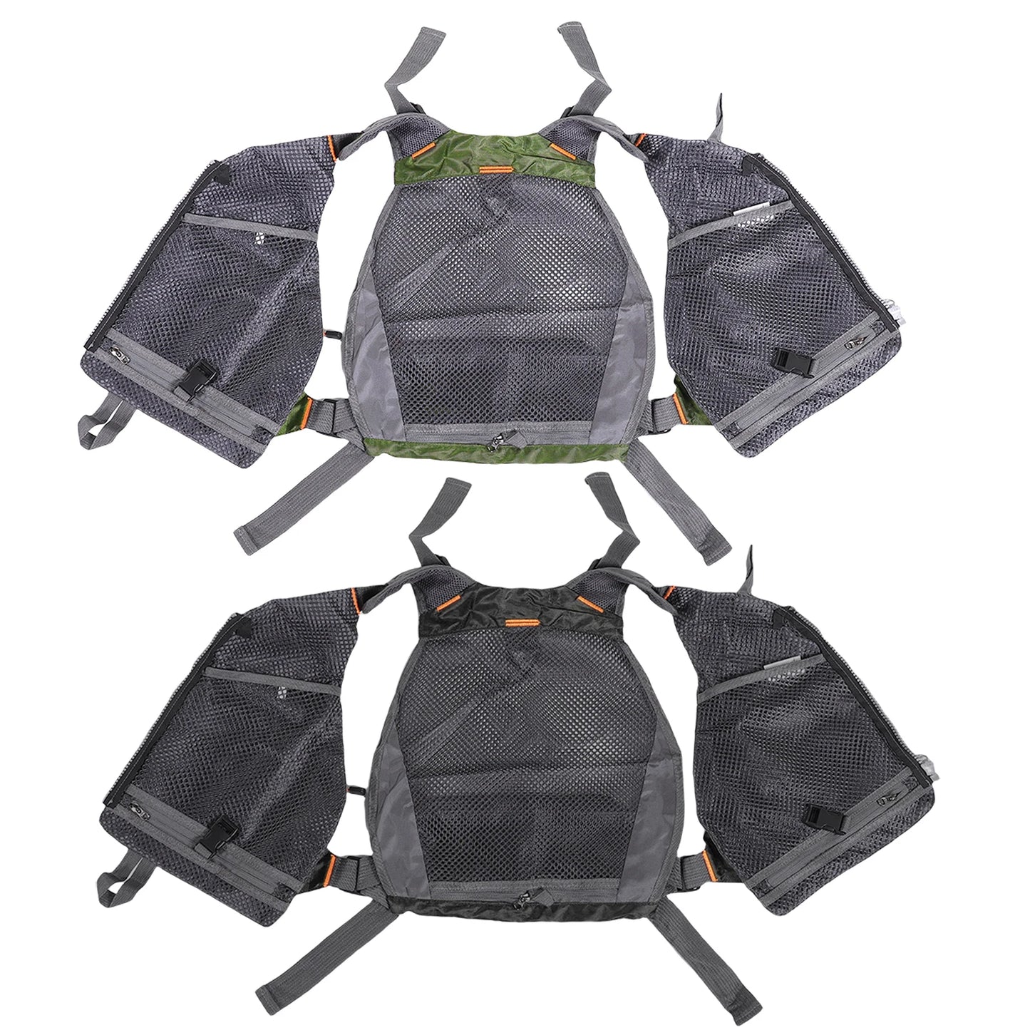 Fishing Vest With Adjustable Straps Quick-Dry Mesh And Multiple Pockets