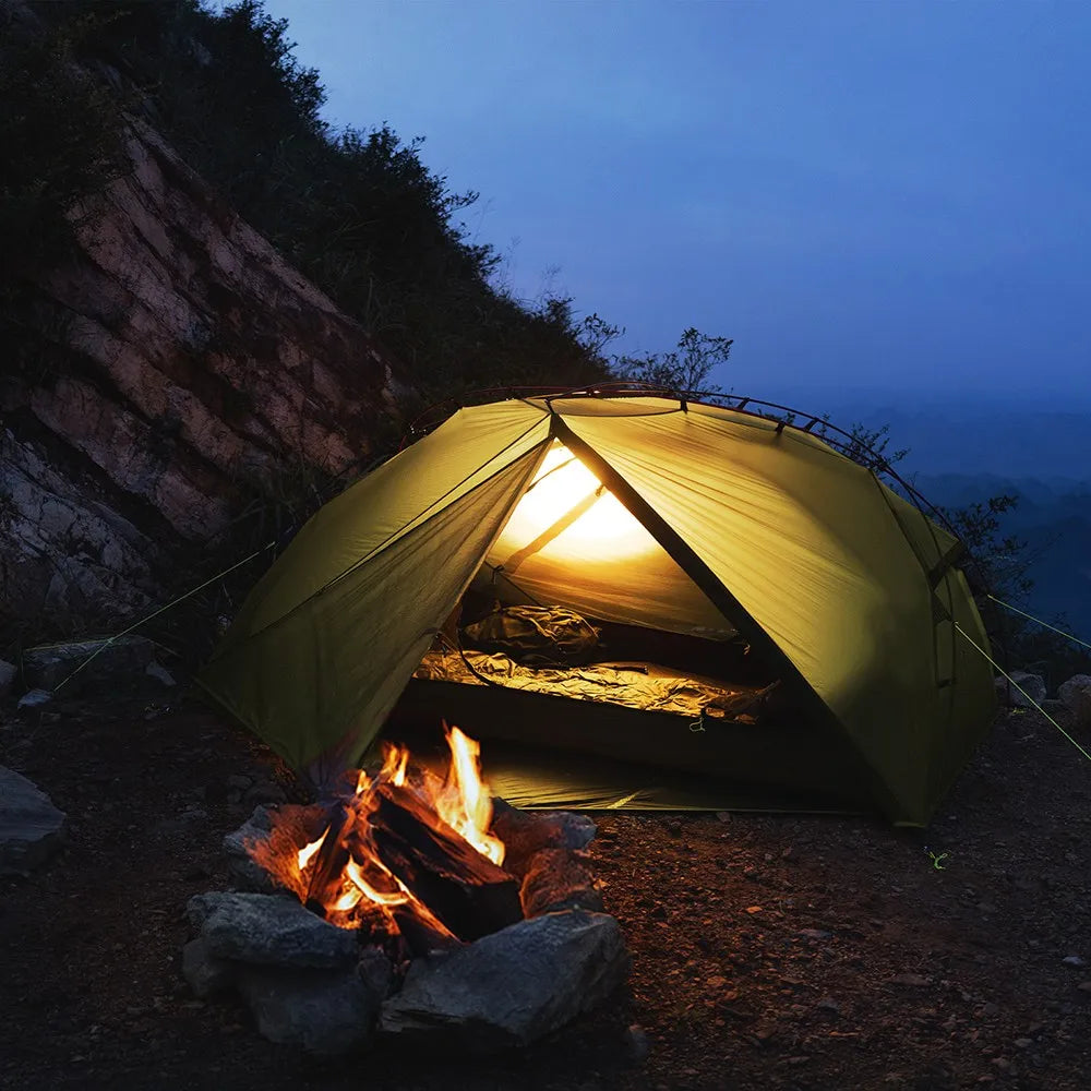 Night Cat Ultralight Two Person Backpacking Tent Waterproof Shelter