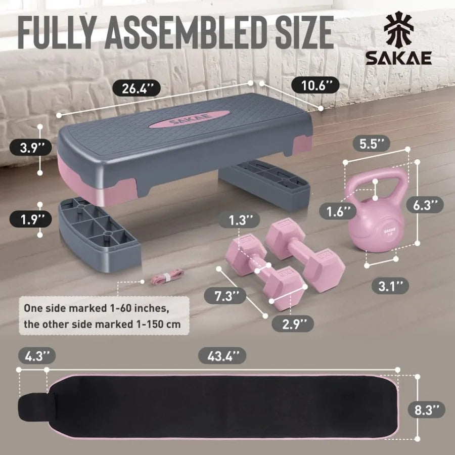 Yao Hui Huang Adjustable Height Aerobic Stepper With Weights