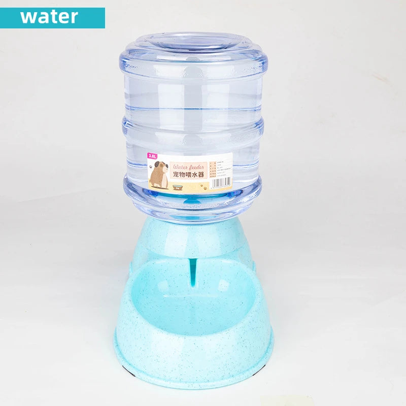 Large Capacity Pet Feeder With Automatic Water Dispenser